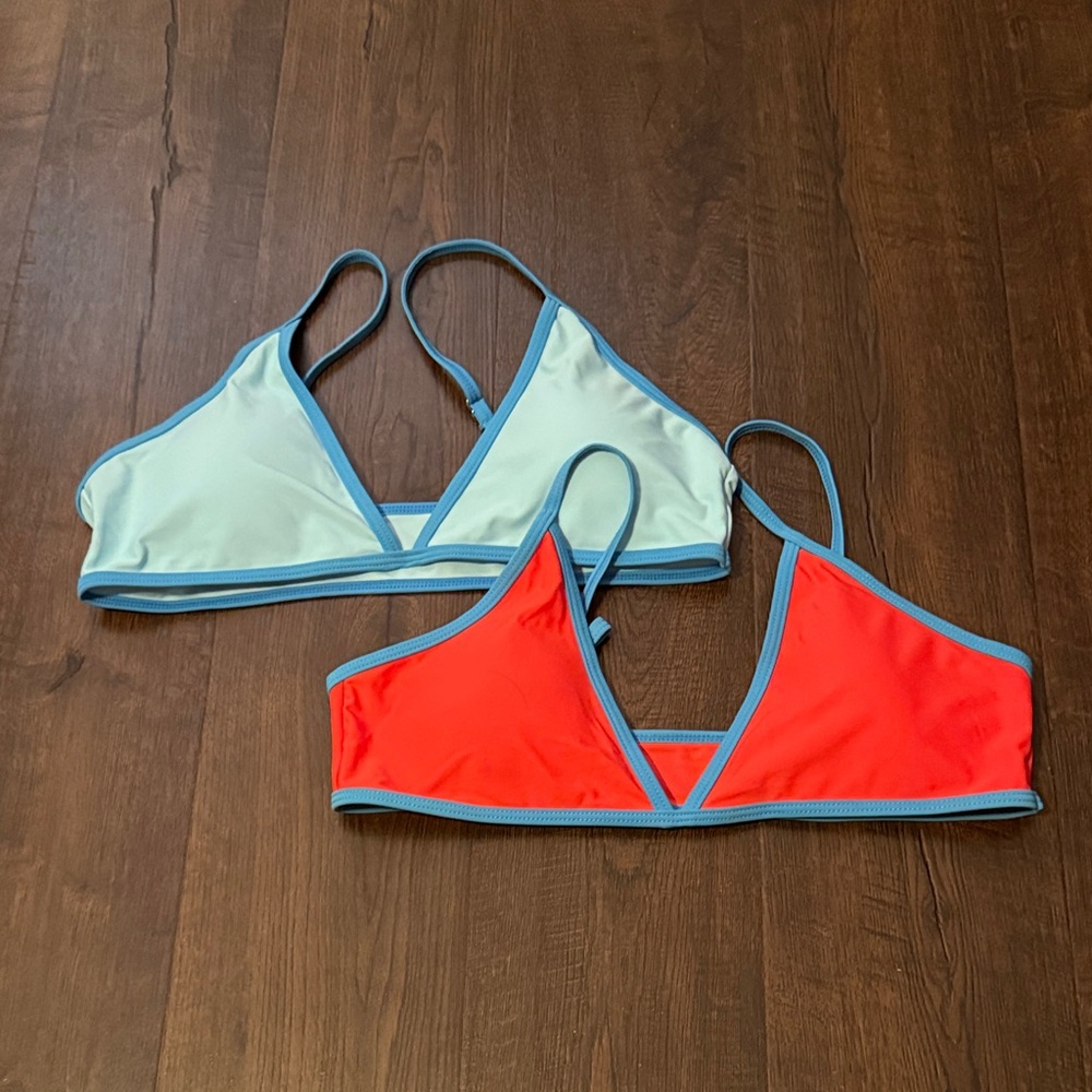 SHEIN Blue and Red Bikini Set